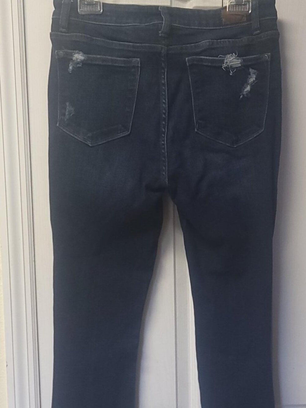 Judy Blue Distressed Skinny Jeans Women's 11/30 Dark Wash High Stretch Denim - Picture 2 of 10